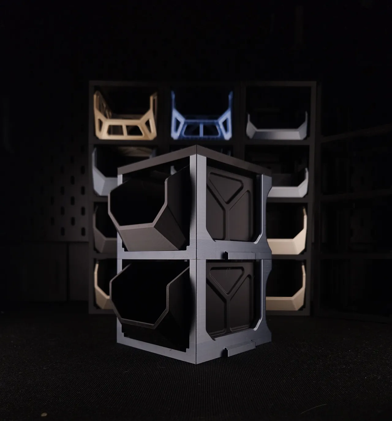 STACKERS: BUCKETS RACK, INTERLOCKING, NO SUPPORT view 2