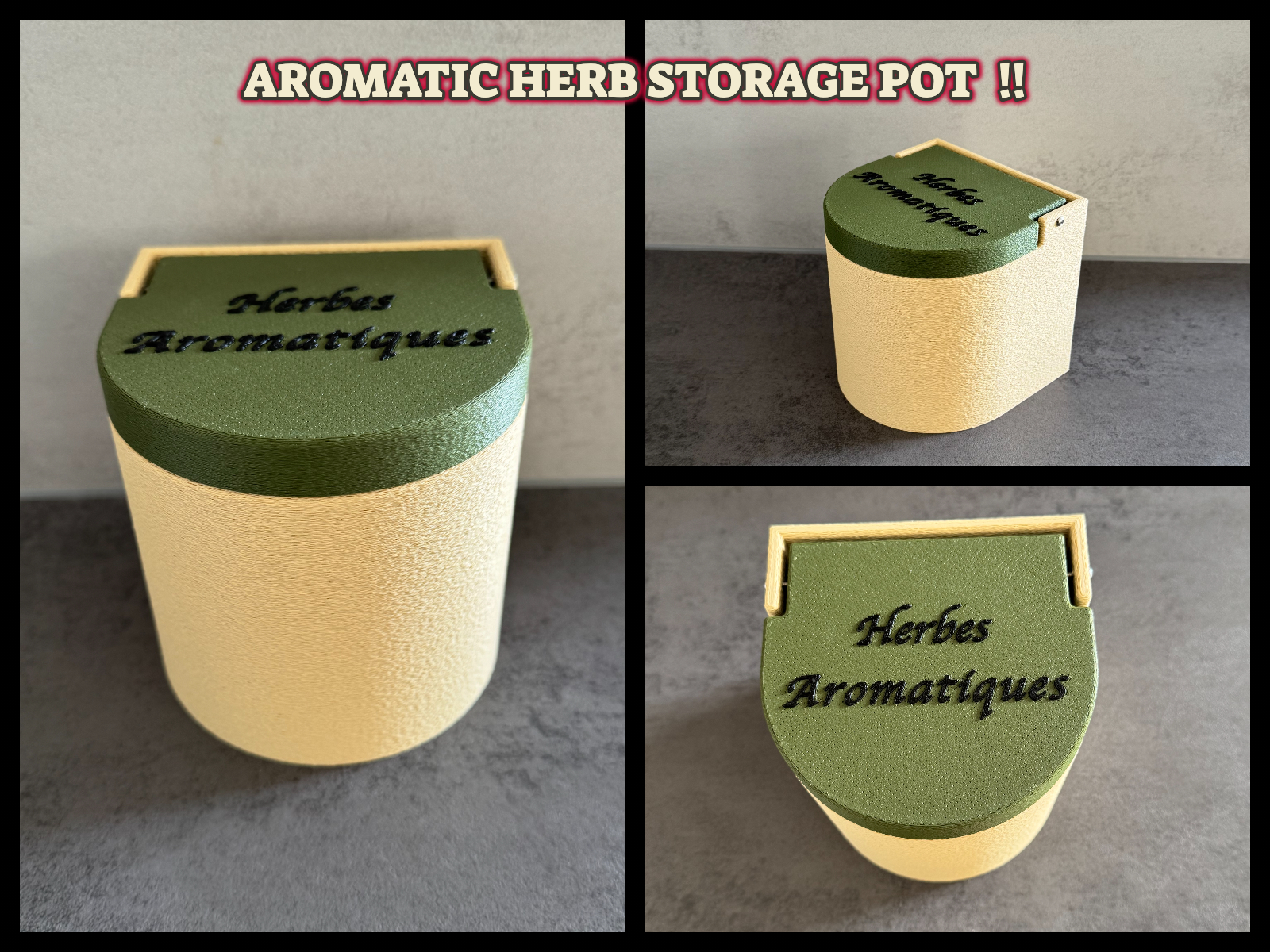 Pot Herbes Aromatiques – Édition Nature Rugueuse