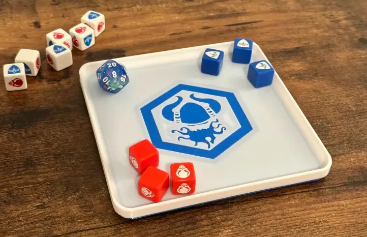 Slim Stackable Dice Tray - Jandar Symbol