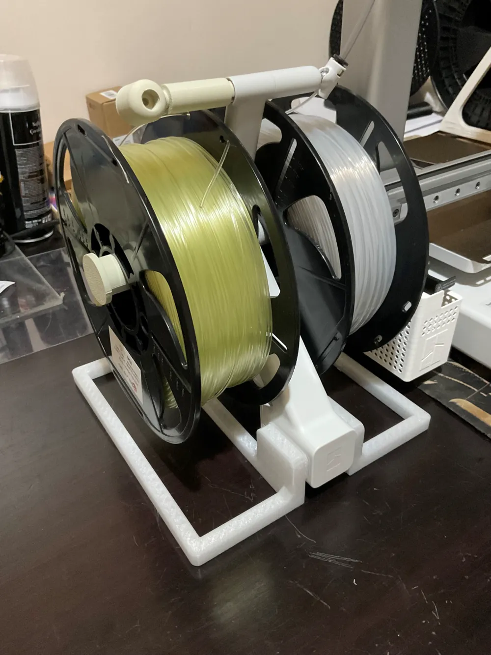 A1 Two spool compatible desktop filament holder Remixed by Nekrofasist ...