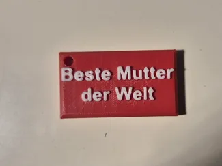 Beste Mutter der Welt Schlüsselanhänger