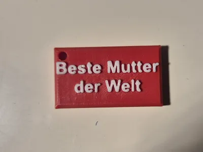 Best Mom in the World Keychain