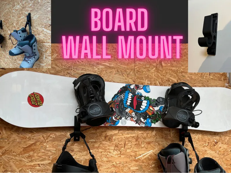 snowboard, skateboard, wakeboard,  wallmount