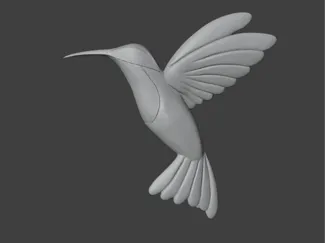 colibri en vuelo