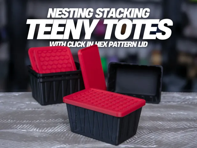Nesting Stackable Teeny Totes