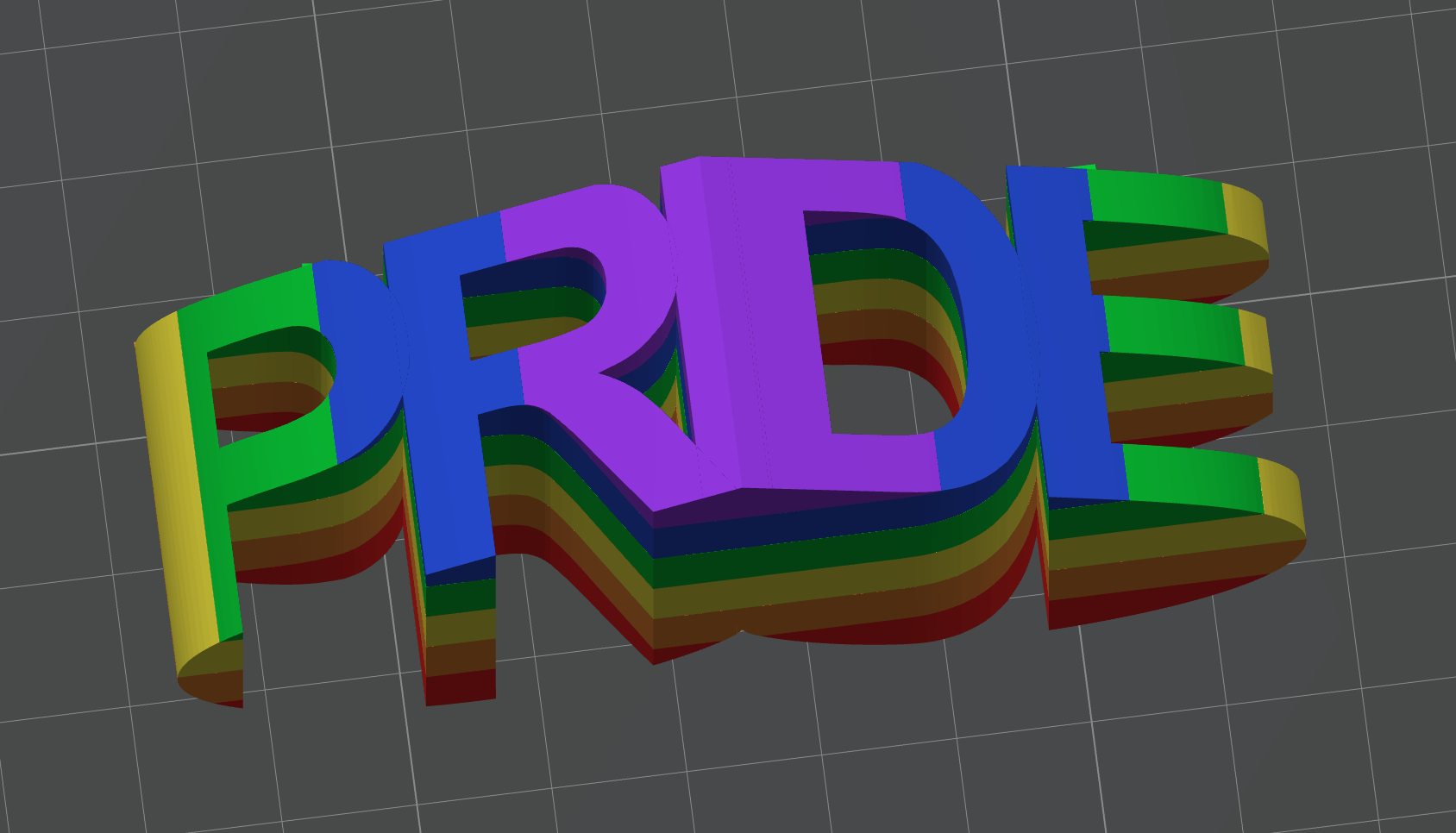 Miniatura 4 do modelo 3D Rainbow pride heart