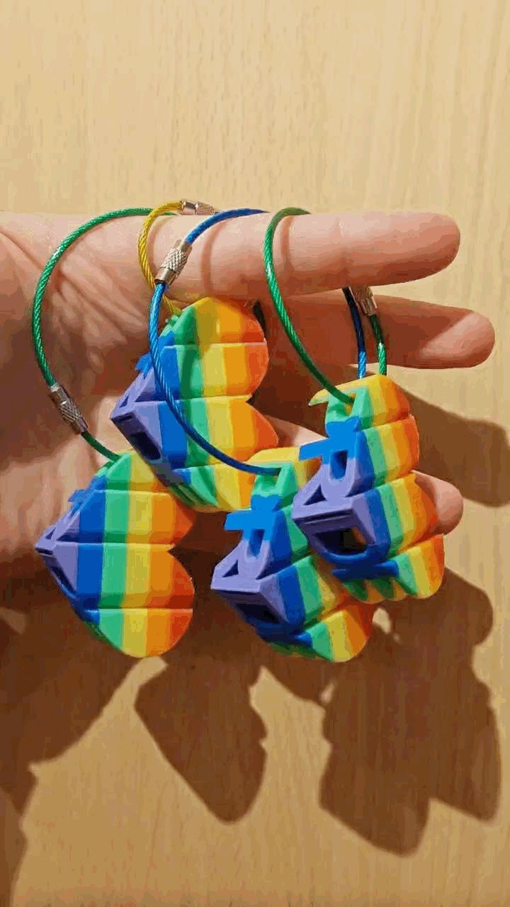 Rainbow pride heart