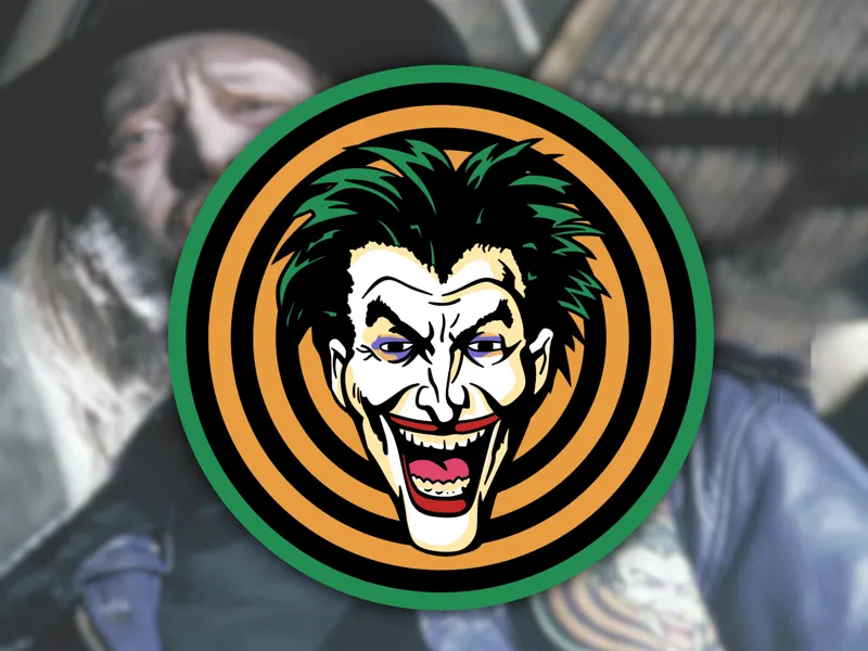 1989 Joker Logo From Batman Movie