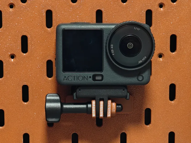 宜家Skadis洞洞板 运动相机展示支架（适用于大疆Action系列，影石，gopro）
