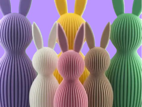 Bunny design model minimalistic