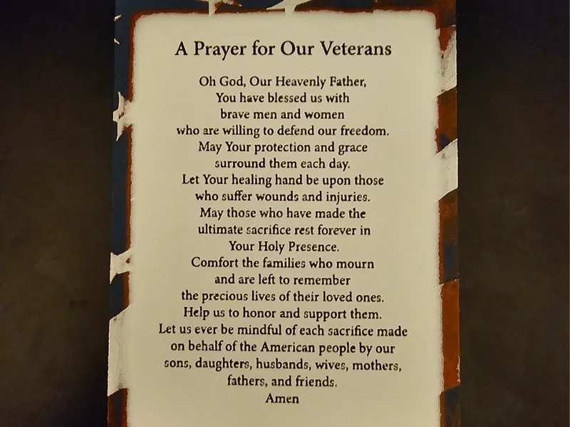 A Prayer for Our Veterans Hueforge