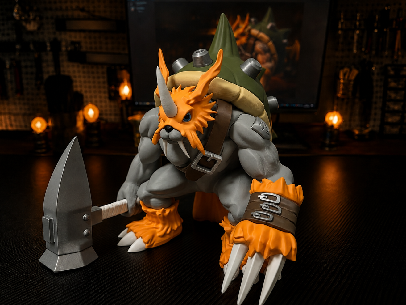 Digimon—Zudomon (Color-Separated Assembly) Zudomon Digimon - Free