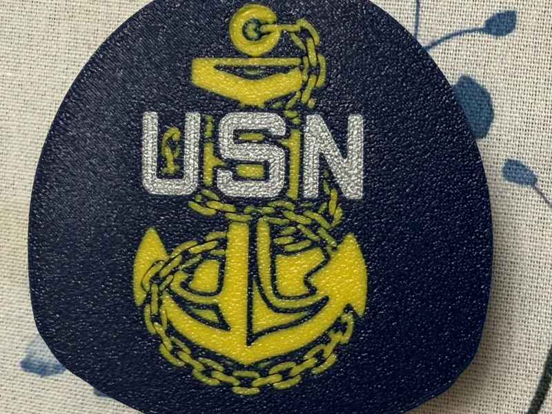 Navy Chief Common Access card Cover.