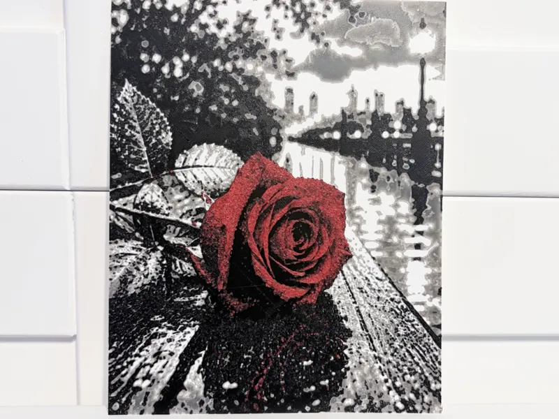 Crimson Rose | Color Pop Romantic Wall Art