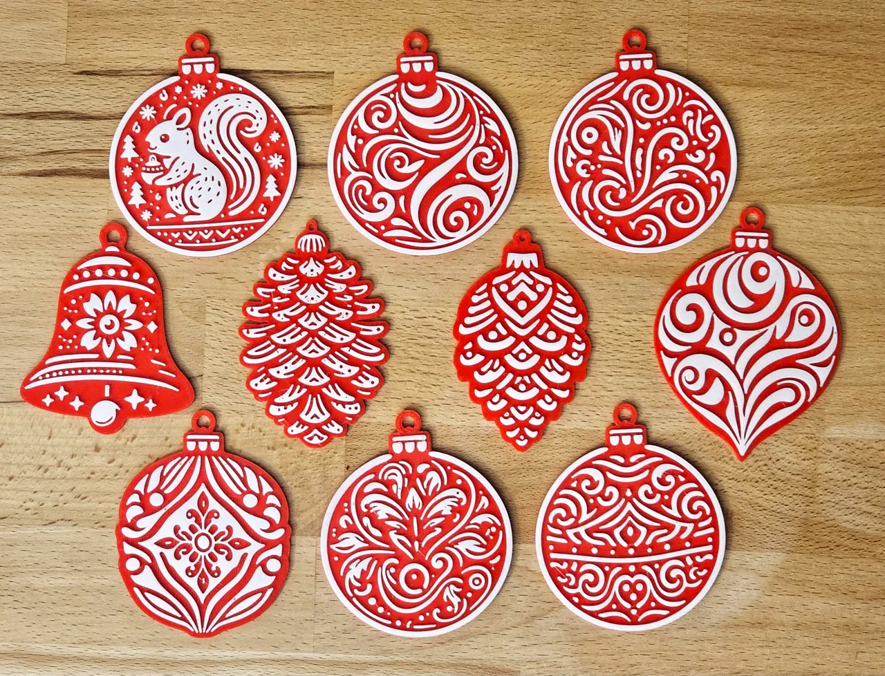 Christmas Balls Set 01 for tree decoration view 2