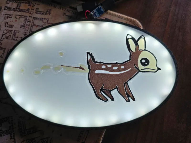 Pooping Deer Lightbox - Castle Crashers