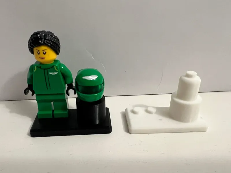 Support casque et minifig speedchampions F1