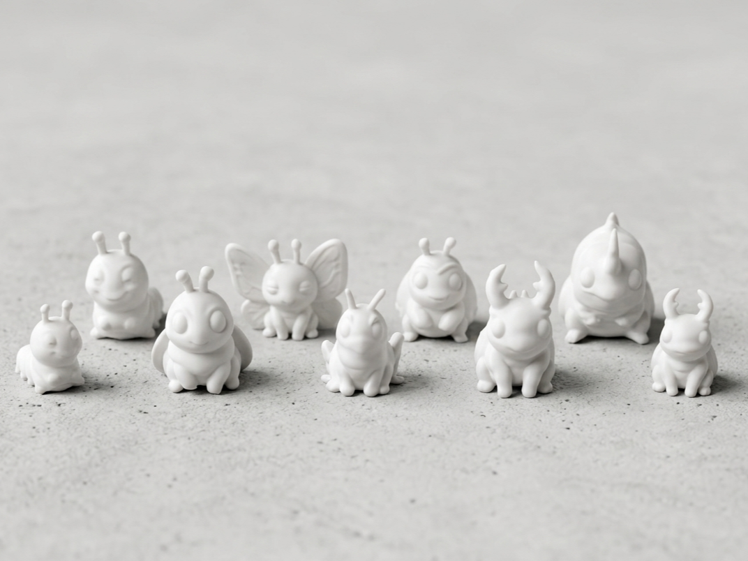 Cute Insect Chibi Figurines –Pocket Bug Collection