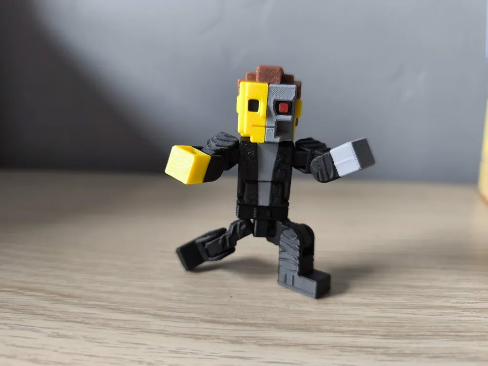 Minecraft Terminator (T-800) with Weapons by Spennolio MakerWorld ...