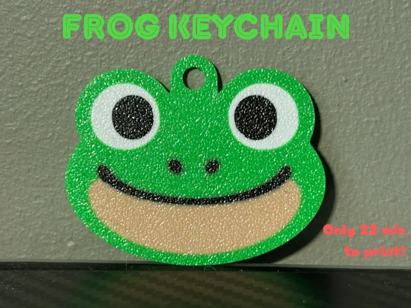 Frog keychain - 22 minutes with AMS