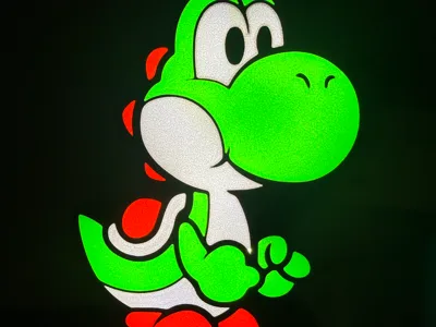 Yoshi Nintendo Lightbox Deco Model