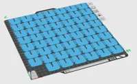 0.2mm layer, 2 walls, 15% infill (full bed)