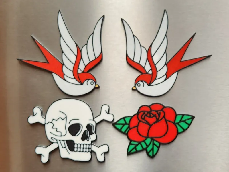 Traditional Tattoo Magnets