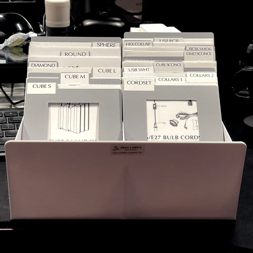 2X Wide 4x6 Shipping Label Sorter Tray + Dividers - Free 3D Print Model ...