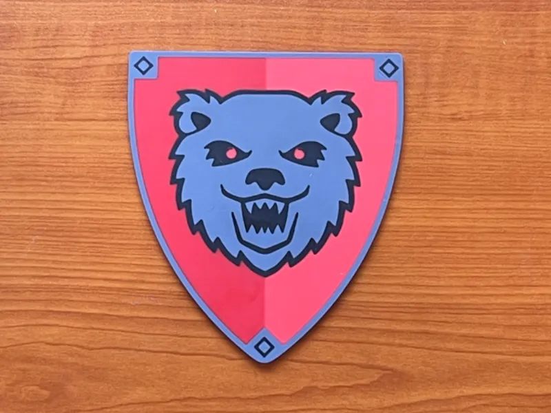 L.ego Bear Knight Shield Custom CMF