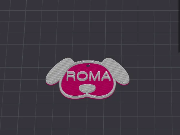 Llavero para perro "roma" (sin ams)
