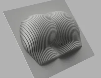 Woman Bottom shaped Wall Art