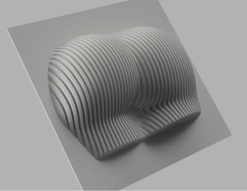 Woman Bottom shaped Wall Art