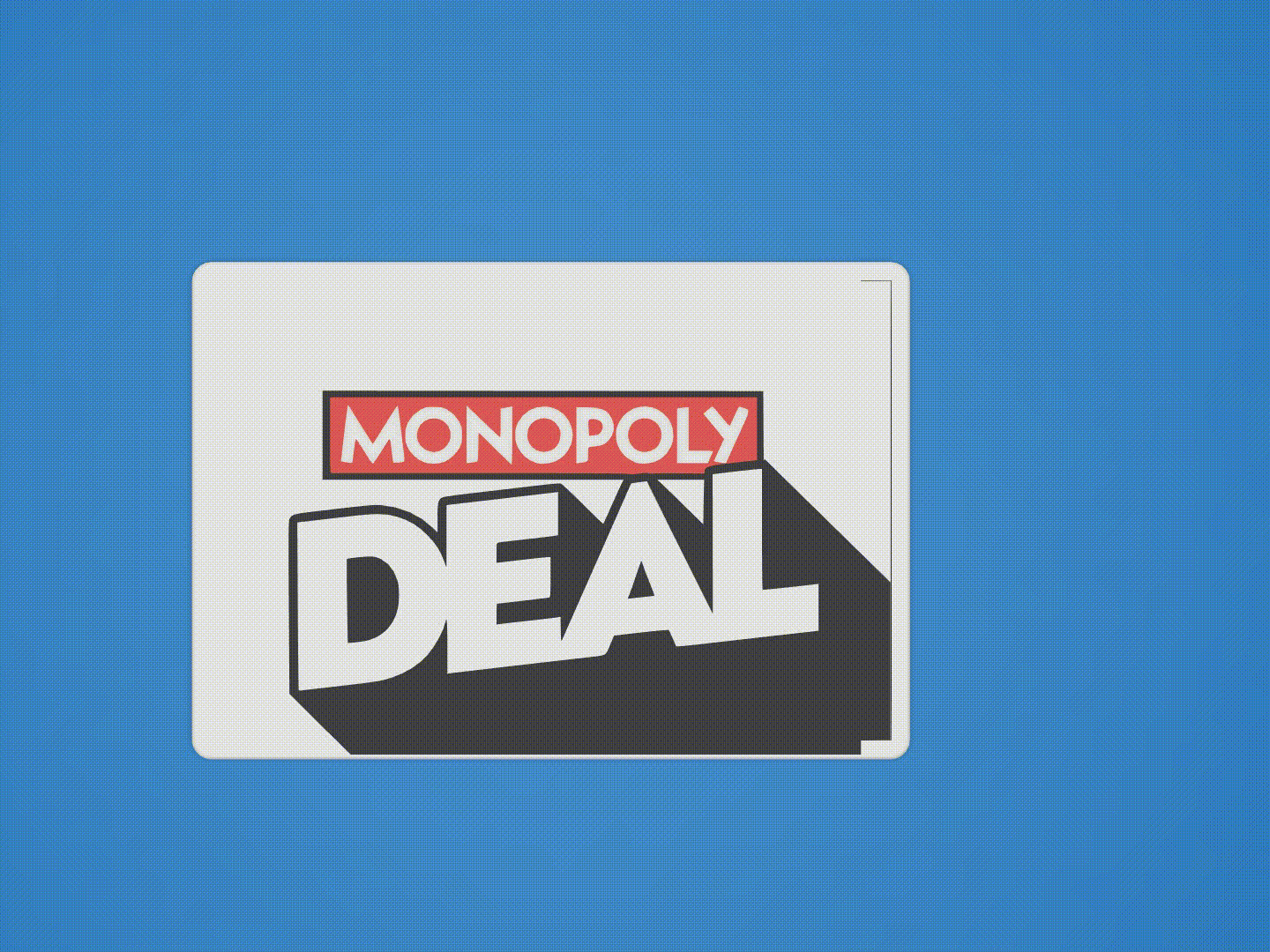 Monopoly deal card game case