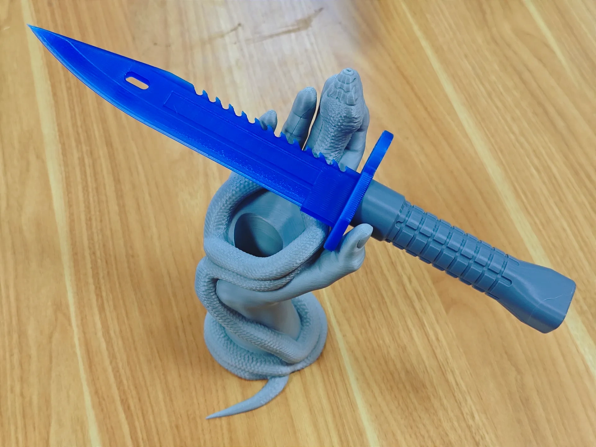 CSGO M9 Bayonet Sapphire (Glue-Free, Snap-Fit Connection) by 摆子BZ_only ...
