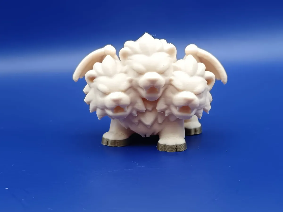 Chibi Three Headed Lion Chimera - Free 3D Print Model - MakerWorld