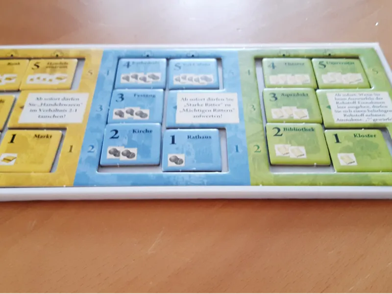Siedler von Catan Tableaus Städte und Ritter