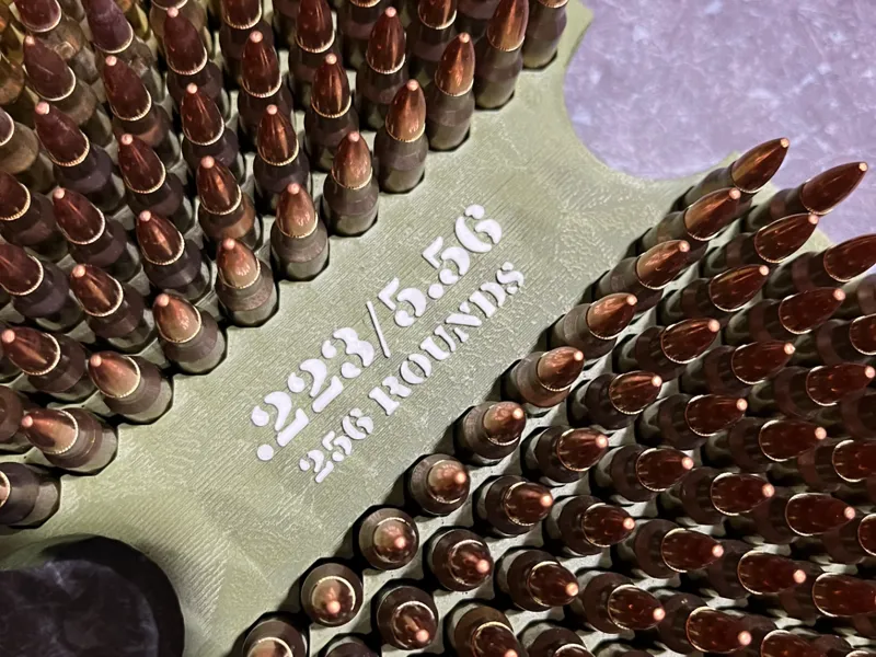 .223/5.56 50Cal Ammo Can Insert V3 Design & Spacer
