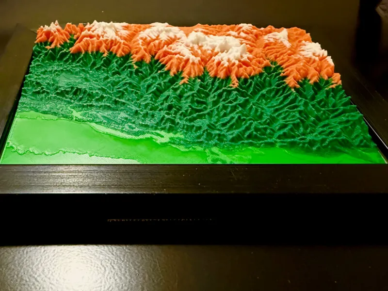 Qomolangma's Edge: A 3D Himalayan Elevation Model