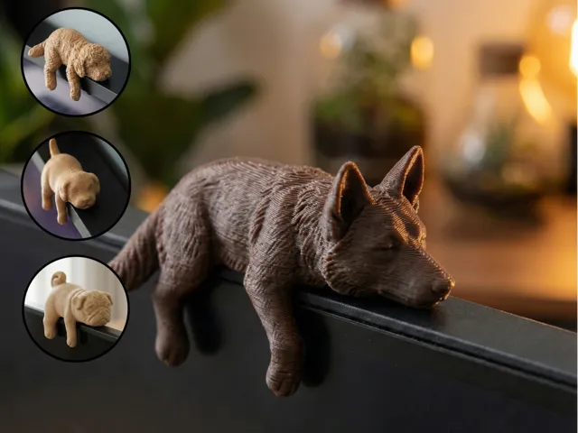 Sleepy German Shepherd Monitor