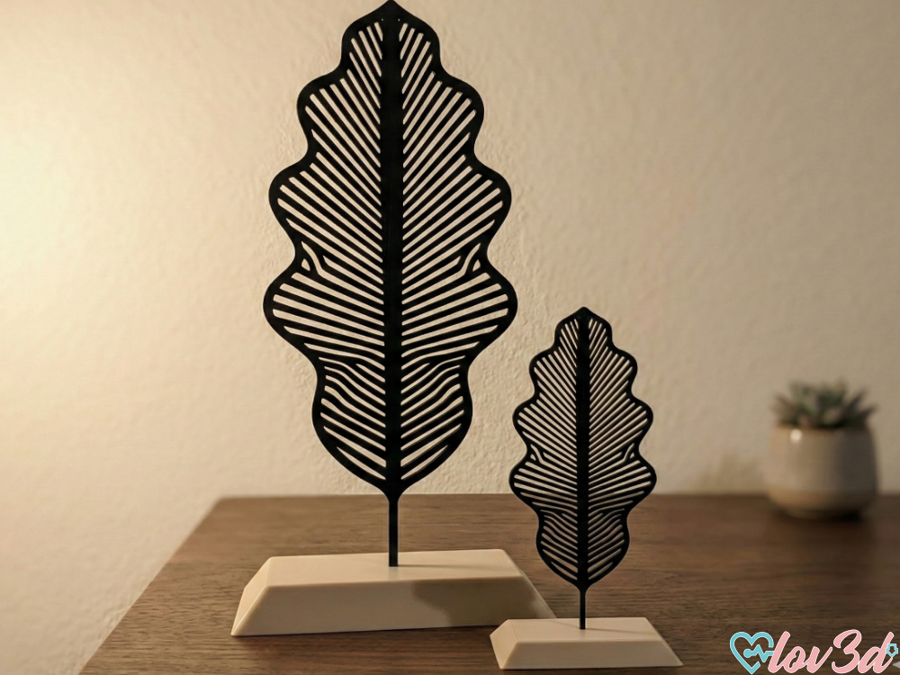 Modern Skeleton Oak Leaf Stand