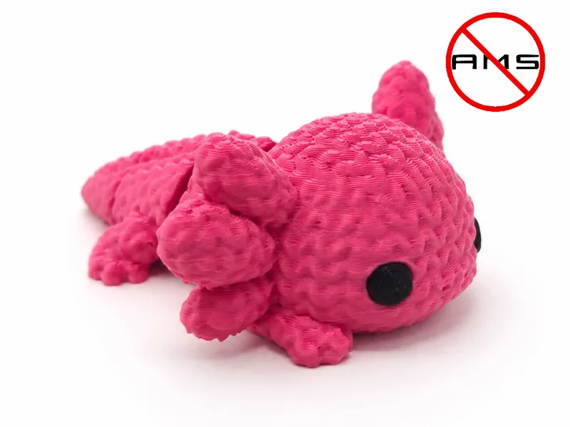 Knitted Articulated Axolotl