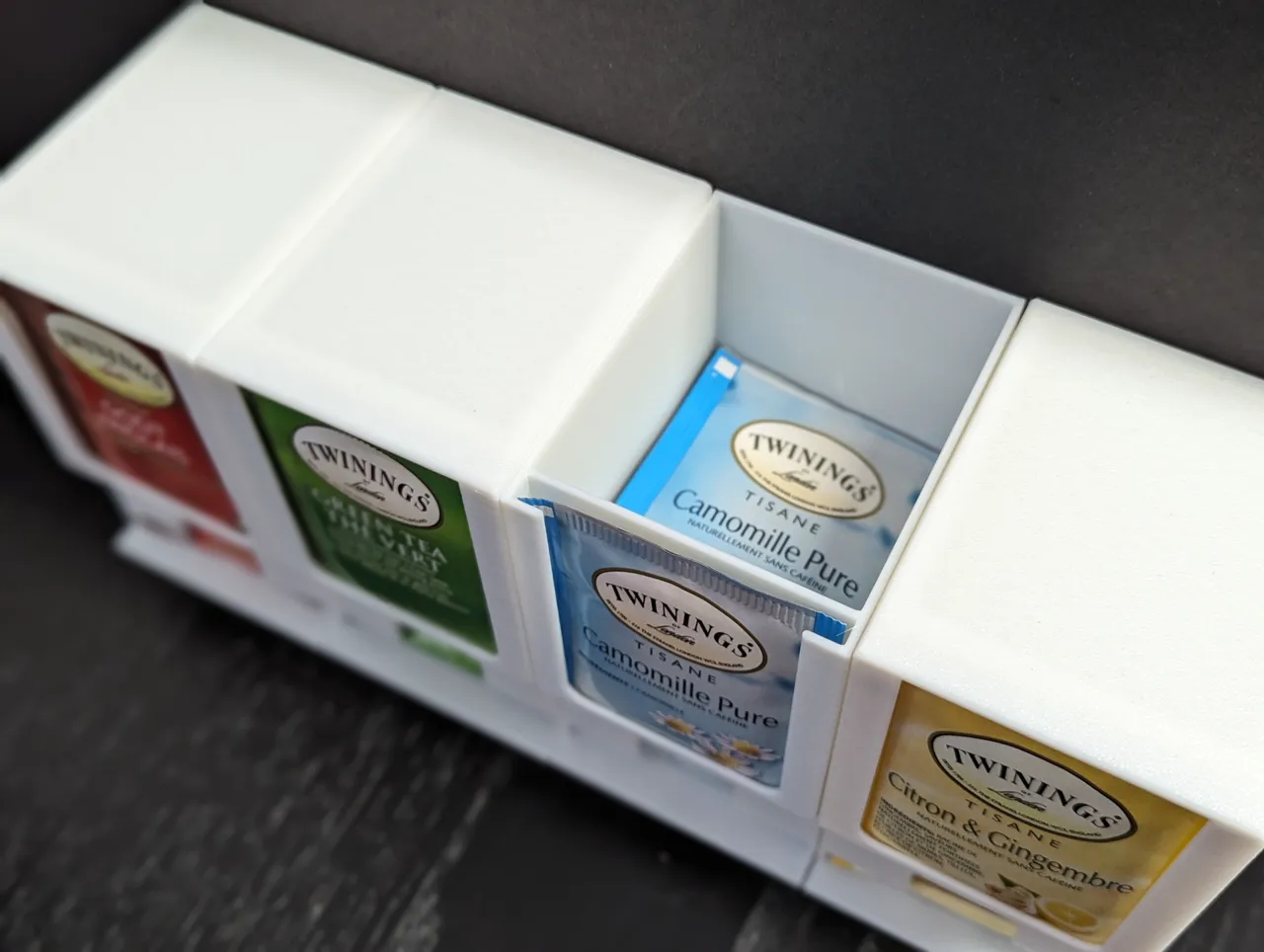 (Parametric) Tea Storage Box Organizer view 3