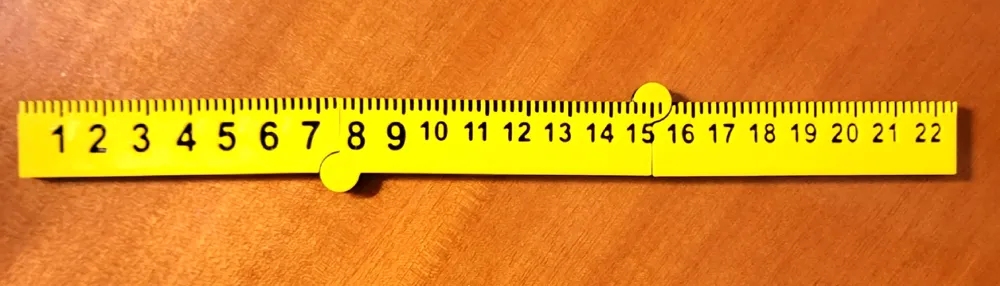 Foldable Ruler - Credit Card Size - Wallet by WORM.eu - MakerWorld