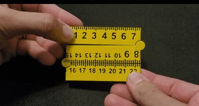 Foldable Ruler - Credit Card Size - Wallet by WORM.eu - MakerWorld