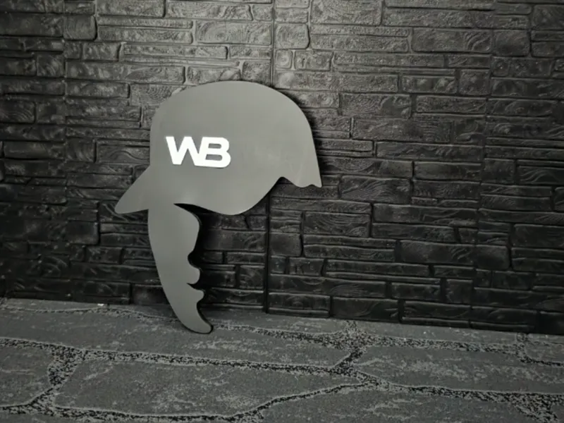 Magnet Schild "Westbam " Kopf