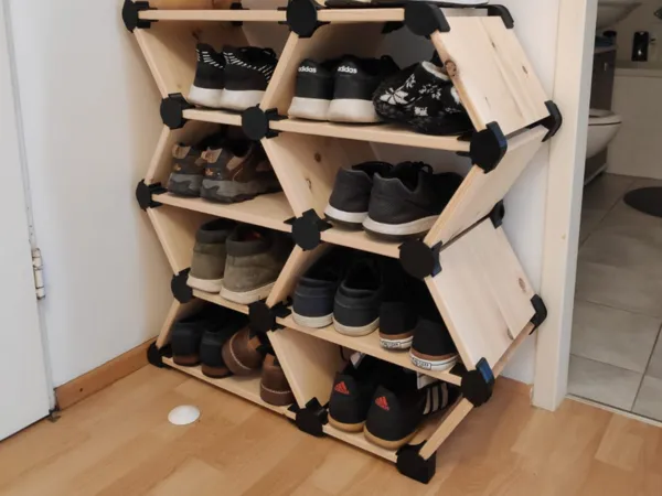 Connecteurs nid d'abeille pour range-chaussures