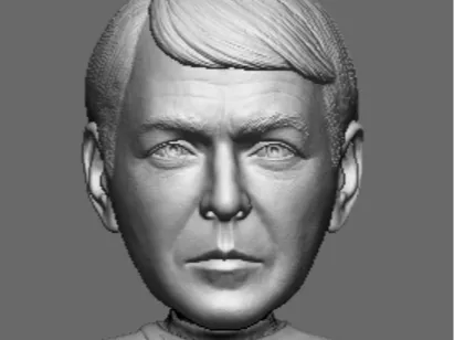 Montgomery Scott "Scotty" caricature statue 