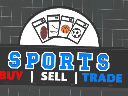 Sports Card Buy Sell Trade Sign for Card shows