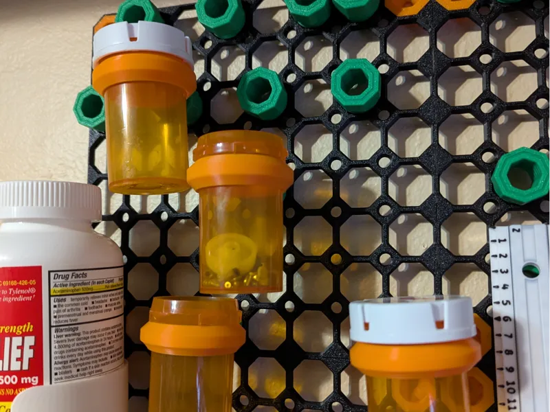 Multiboard Pill Bottle Holder (40mm inner dia.)