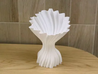 Bouquet Paper Style - 3D Printed Wrapper Vase V.2